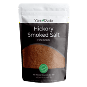 Viva Doria Hickory Smoked Sea Salt (Fine Grain) Hickorywood Salt (2 lb)