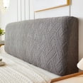 thumbnail image 1 of Nvzi 1 funda protectora de polvo para mesita de noche de bolsa suave, funda de mesita de noche decorativa de dormitorio con todo incluido, 150 cm de largo (gris oscuro), 1 of 4
