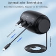 thumbnail image 3 of Estación de carga retráctil para varios vehículos 3 en 1 con cable de carga rápida para el asiento trasero del automóvil, compatible con USB tipo C, iPhone, iPad, Android y pasajeros del asiento, 3 of 6