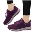 thumbnail image 4 of Mostsola Mesh Running Shoes for Women Lace up Sneakers Comfort Breathable Non-Slip Walking Shoes, 4 of 8