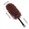 thumbnail image 3 of CuiLiyq Chenille Car Wash Brush, 10.2" Mini Microfiber Duster for Car Interior Detailing, Dashboard, Vents and Cup Holders, Scratch-Free Cleaning Tool, 3 of 6