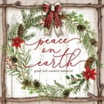 thumbnail image 2 of Mollie B. 12x12 White Modern Wood Framed Museum Art Print Titled - Peace on Earth, 2 of 4
