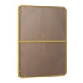thumbnail image 6 of Gzxs 24x36 Inch Rectangular Vanity Mirror, Modern Wall Mounted Hanging Dressing Mirror with Gold Metal Frame, Horizontally or Vertically, 6 of 8