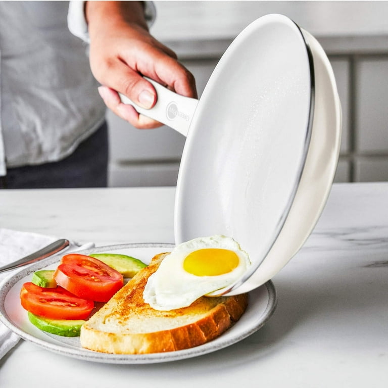 GreenPan, Ceramic Nonstick Cookware Set, 12-Piece, Cream White