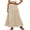 Khaki Skirts, variant on Jsaierl Women's Casual Cargo Maxi Skirt, Elastic Waist Ruched Long Skirt with Side Pockets, Breathable A-Line Skirt for Streetwear Outdoor Daily Wear