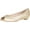 Nude, variant on Blossom Womens Edith-10 Sparkle Peep Toe Low Wedge Heel Office Career Dress Pumps