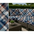 thumbnail image 7 of Soimoi Printed Waterproof Taffeta Fabric - Blue Check Print | 56" Wide | For Outdoor Cushions, Awnings, Table Covers & Upholstery Projects, By The Yard, 7 of 7