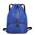 thumbnail image 4 of Bolsa de baloncesto, bolsa de natación separada para artículos secos y húmedos, paquete de bolsillo, mochila con cordón, bolsa de baloncesto para hombres, bolsa para pelotas, mochila escolar portátil, 4 of 4