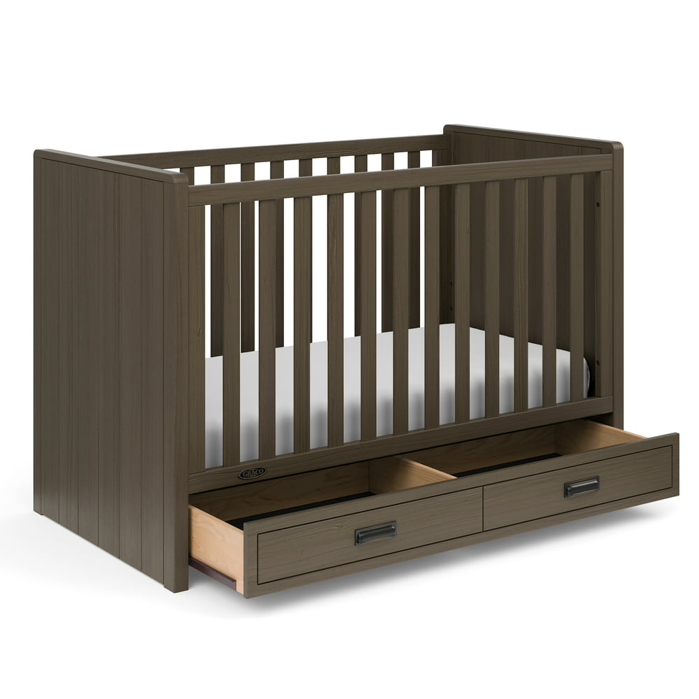 Graco Cottage 3in1 Convertible Crib with Storage Drawer