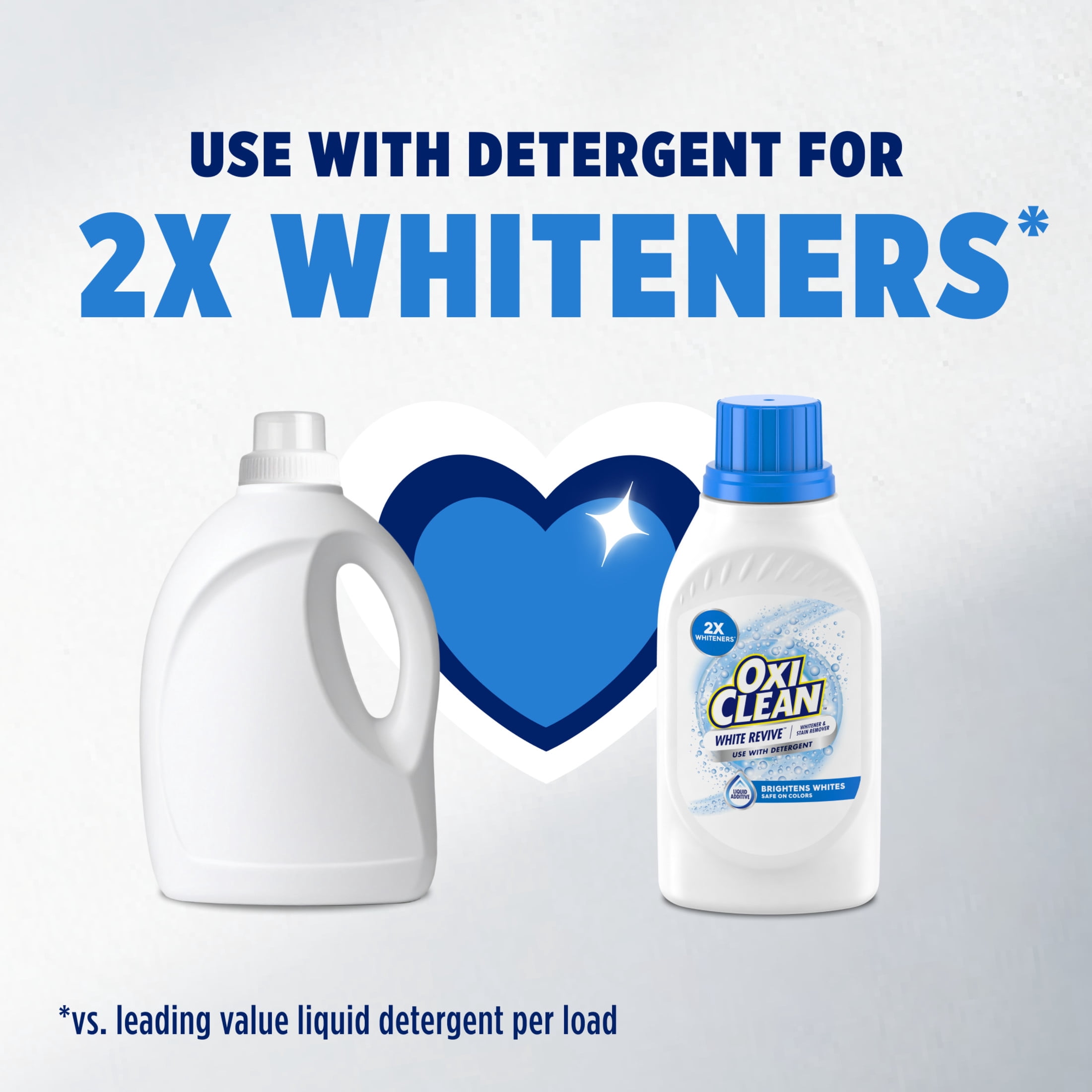 OxiClean White Revive Whitener & Stain Remover Liquid Additive, 45 fl oz