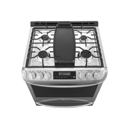 LG - 6.3 Cu. Ft. Slide-In True Convection Gas Range with EasyClean and UltraHeat Power Burner