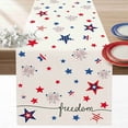 thumbnail image 4 of EGNMCR Memorial Day Decorations,4Th of July Decorations 4th Of July Decorative Tablecloth And Table Runner Independence Day Patriotic Table Linen Set Dining Table Home Decoration Linen runner, 4 of 5