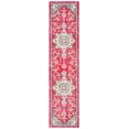 thumbnail image 3 of SAFAVIEH Madison Dalia Oriental Runner Rug, Fuchsia/Blue, 2'2" x 12', 3 of 11