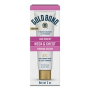 Gold Bond Age Renew Neck and Chest Moisturizer, Hand Lotion, and Face Cream for Firmer Skin, 2 oz