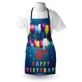 thumbnail image 3 of 88th Birthday Apron Ornamental Surprise with Party Balloons Cheerful Event Artistic Design Print, Unisex Kitchen Bib Apron with Adjustable Neck for Cooking Baking Gardening, Multicolor, by Ambesonne, 3 of 3