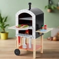 thumbnail image 2 of Teamson Kids My Little Helper Pizza Oven & 24 Pc. Accessory Set, Gray/Natural, 2 of 10