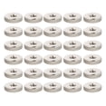 thumbnail image 1 of 1 Set 30Pcs Round Knurled Thumb Nuts Connector Lock Adjusting Nuts (Silver), 1 of 9