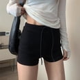 thumbnail image 3 of Quixlent Women Sport Shorts Elastic Waistband Adjustable Drawstring Summer Outdoor Shorts Low-rise Gym Shorts, 3 of 8