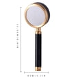 thumbnail image 4 of Cabezal de ducha Filtro de ducha de mano de alta presión Accesorios de baño de aluminio, Oro negro Eigraketly HA000703-02B, 4 of 6