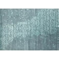thumbnail image 1 of Ahgly Company Machine Washable Indoor Rectangle Contemporary Blue Hosta Blue Area Rugs, 4' x 6', 1 of 7