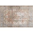 thumbnail image 1 of Loloi Rugs Loren 3'6" x 5'6" Printed Polyester Rug in Terracotta and Blue, 1 of 10