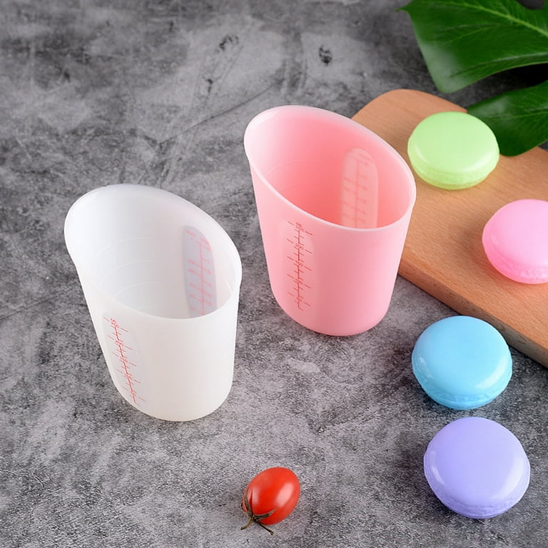 2 Pieces Silicone Measuring Cups Silicone Measuring Cups with Scale  250ml/500ml Epoxy Resin Cups Multipurpose for Kitchen Cooking Biscuits Cake  Baking Epoxy Mold Mixing 
