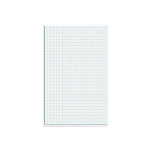 Better Office Products - Graph paper pad - gummed - - 25 sheets / 50 pages - white paper - quadrant