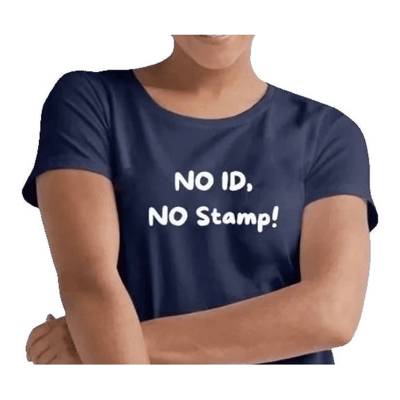 Notary Public T-Shirt – “No ID, No Stamp” Funny Notary Shirt, 100% Cotton Unisex Tee