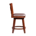 thumbnail image 4 of Boraam Broadmoor Counter Height Swivel Wood Kitchen Bar Stool - Cherry Finish, 4 of 4