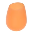 thumbnail image 3 of Vaso de vidrio blando Cola irrompible de silicona naranja, 3 of 6