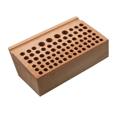 

FRCOLOR Diy Tool Rack Porous Red Beech Tool Bench (76 Holes)