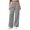 *Gray, variant on ClodeEU Women Elastic Drawstring High Waist Wide Leg Sweatpants,Casual Loose Pants with Pockets Army Green,Women's Plus L