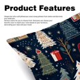 thumbnail image 2 of Christmas Tree with Unique Patterns Covers - Set of 2 Throw Pillows for Home Decor - Available in 16x16, 18x18, 20x20 Inches for Various Occasions, 2 of 6