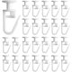 thumbnail image 1 of 25 Pcs Curtain Gliders Curtain Rail Slider Hooks Curtain Gliders with Folding Hooks Curtain Track Glider Hooks for 11mm Rails, 1 of 5
