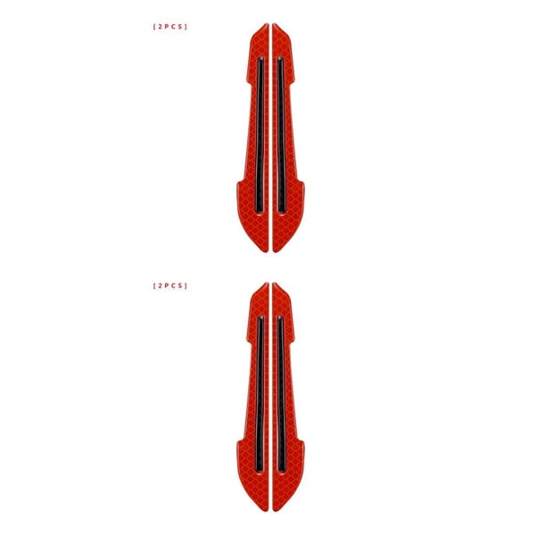 Kenally 2 uds., tira reflectante 3D para coche, pegatina para espejo retrovisor, pegatina de protección reflectante para espejo lateral de puerta 1# 2piezas Kenally CBP140426