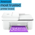 thumbnail image 3 of HP DeskJet 4255e Wireless All-in-One Color Inkjet Printer, Scanner, Copier, Best-for-Home, 3 Months of Ink Included (588S6A), 3 of 9