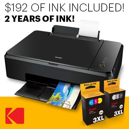 KODAK VERITE 640 Mega Cartridge Wireless All-In-One Photo Printer Print, Copy, (Best Print Scan Copy Printer)