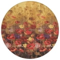 thumbnail image 2 of Addison Rugs Chantille Indoor/Outdoor Transitional Floral Gold Washable Round Rug, 8' x 8', 2 of 6