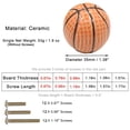 thumbnail image 2 of 8 Uds. Perillas de cerámica pesada con forma de baloncesto, tiradores de perilla de decoración del hogar para bebés con temática deportiva para escritorios infantiles, 2 of 5