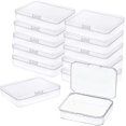 thumbnail image 1 of Contenedores de almacenamiento de plástico YONGSHENG 12 piezas caja rectangular transparente, 1 of 5
