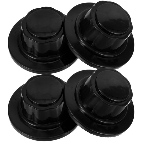 4 Pcs Fan Parts Universal Nut Caps Blades Portable Outlet Black