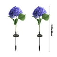 thumbnail image 3 of Luces Decorativas Solares de Hortensia para Exterior | Iluminación Ambiental Multicolor para Patio y Césped | 2 Paquetes | 20 Lámparas LED en Forma de Flor para Jardín | Sensor Automático al, 3 of 6