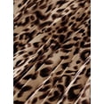 thumbnail image 5 of Keasmto Women Skirts Leopard Pleated Skirt Midi Long Cheetah High Waist Ladies Elasticized Summer A Line Skirts for Work Office XS, 5 of 5