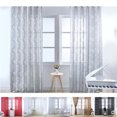 thumbnail image 4 of Leaves Bubble Pattern Sheer Window Curtain Decorative Voile Tulle Gauze Curtain, 4 of 9