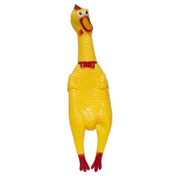 Funny 12 Inch Squealing Rubber Chicken Can YOU Make him Sing