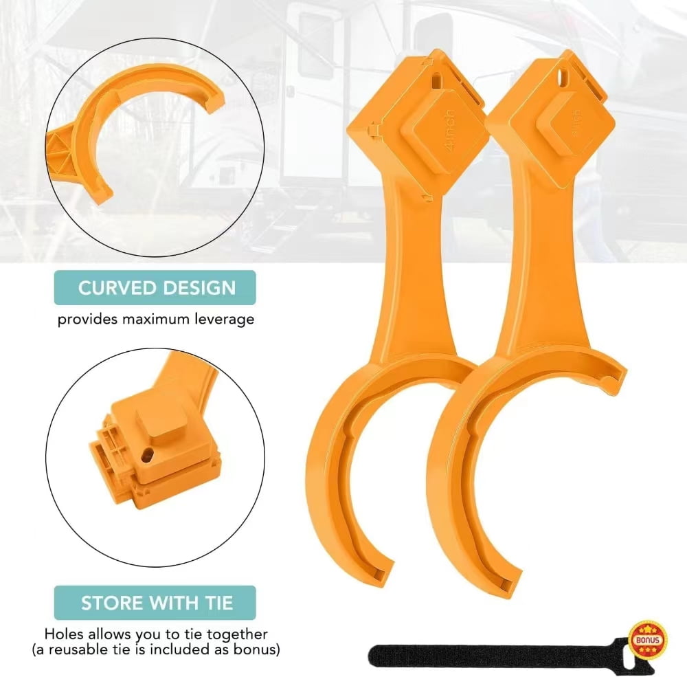 RV Sewer Hose Wrench, MultiPurpose RV Sewer Wrench Set, RV Sewer