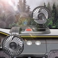 thumbnail image 1 of Ventilador de coche, camión, refrigeración, minivan, doble cabezal, ventilador eléctrico silencioso para coche, 1 of 4