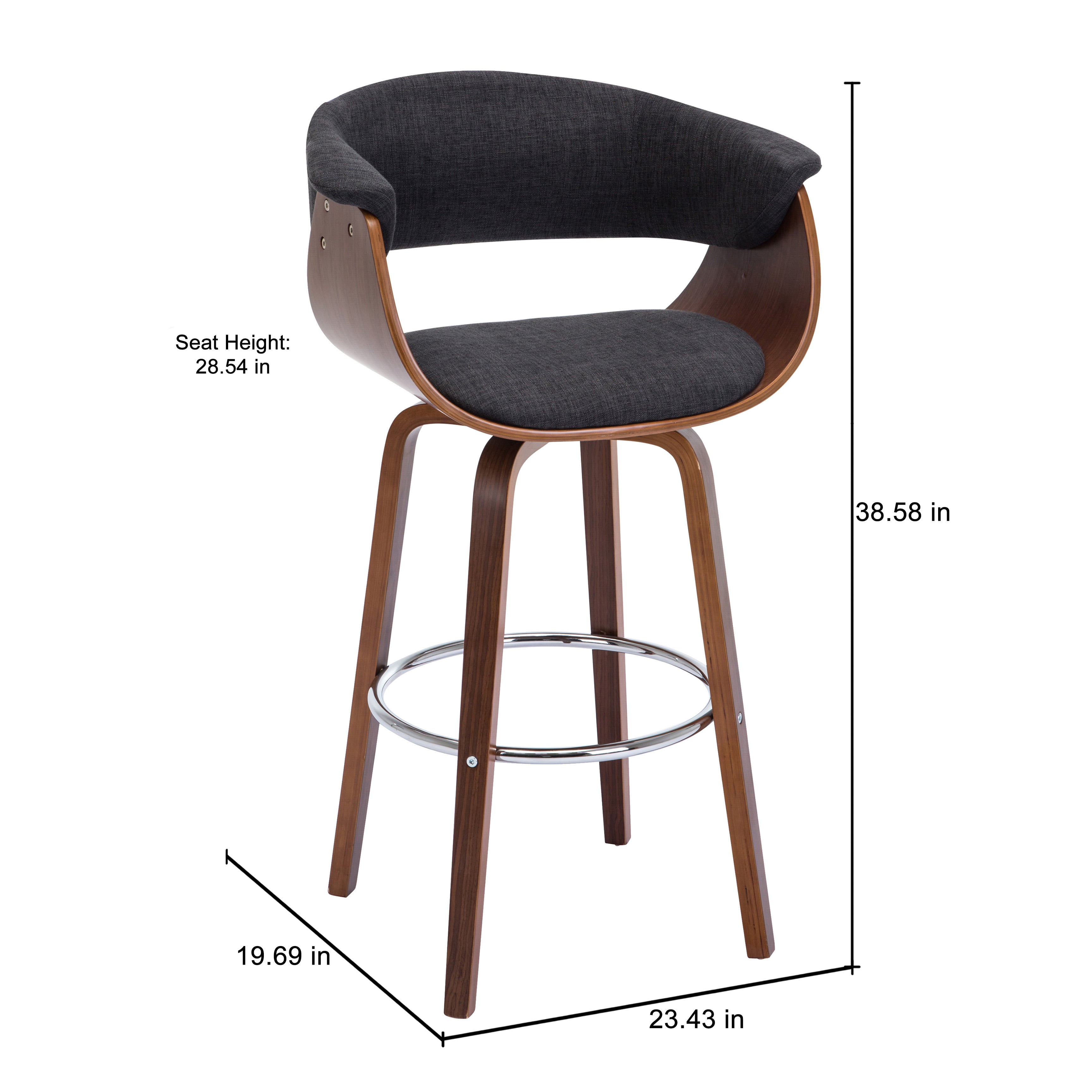 Porthos Home Bar Counter Stools With, High Back Fabric Bar Stools