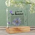 thumbnail image 5 of Sympathy Gifts for Loss of Loved One in Memory of Love One Acrylic Desk Sign Decoration Memorial Bereavement Desk Plaque Keepsake Home Desk Decor 4x4 Inch, 5 of 6