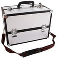 thumbnail image 5 of [US-W]SM-2083 Aluminum Alloy Makeup Train Case Jewelry Box Organizer Silver, 5 of 9